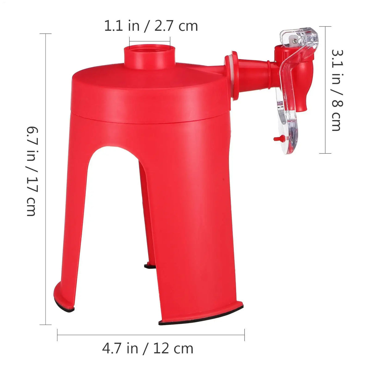 Hand-Press Inverted Soda Dispenser for Parties | Carbonated Beverage Dispenser Nixie