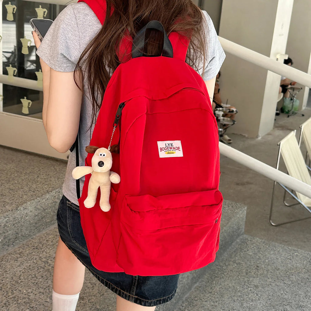 Nixie Large Casual Backpack – School, Travel & Commute Casual Backpack Nixie red