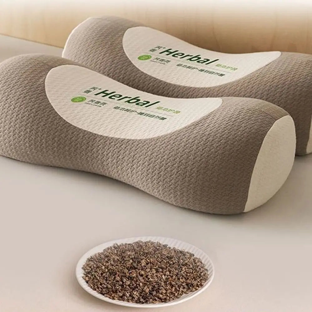Cylindrical Buckwheat Cervical Pillow – Ergonomic Neck Support Cervical Bolster Pillow Nixie