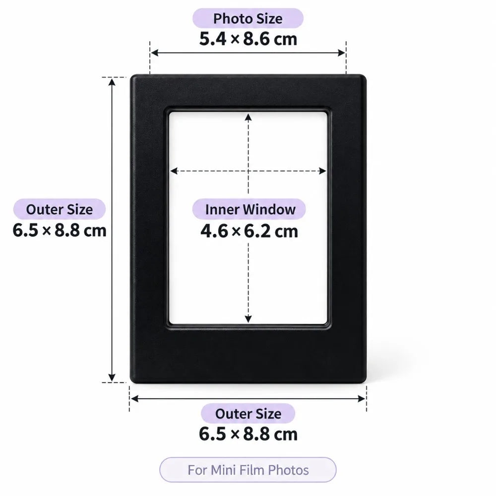 10PCS Kawaii Magnetic Photo Frames | Mini 3 Inch Fridge Holders