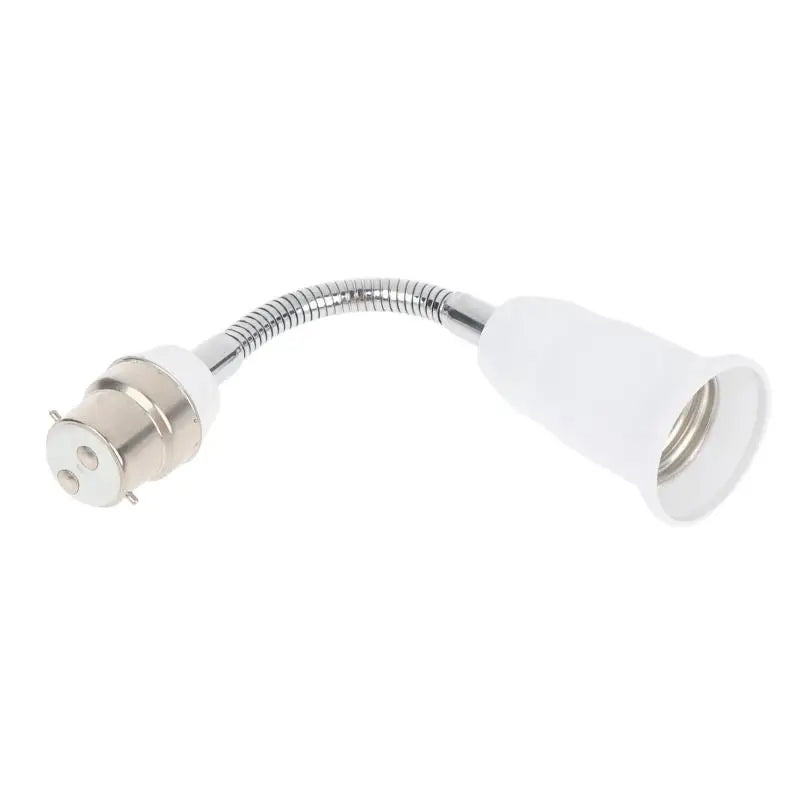 B22 to E27 360° Gooseneck Bulb Socket Extender Adapter
