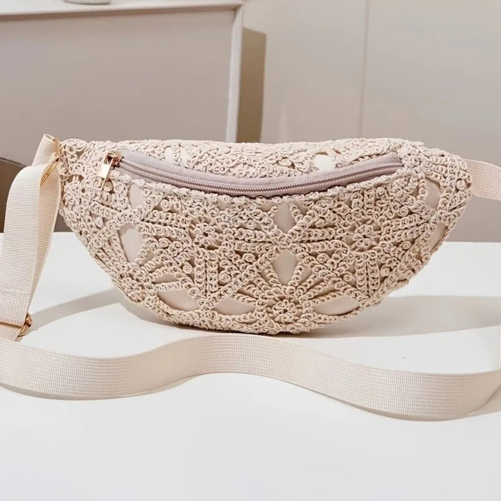 Bohemian PU Leather Waist Bag – Crossbody Beach Chest Bag Waist & Crossbody Bag Nixie
