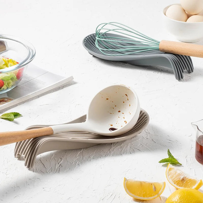 Silicone Spoon Rest – Non-Slip Heat-Resistant Utensil Holder Silicone Spoon Rest Nixie