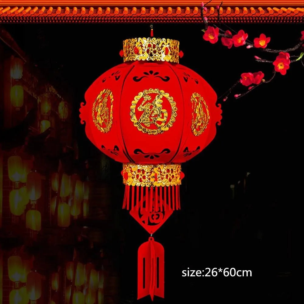 Red Chinese Hanging Lantern – Festive New Year Décor