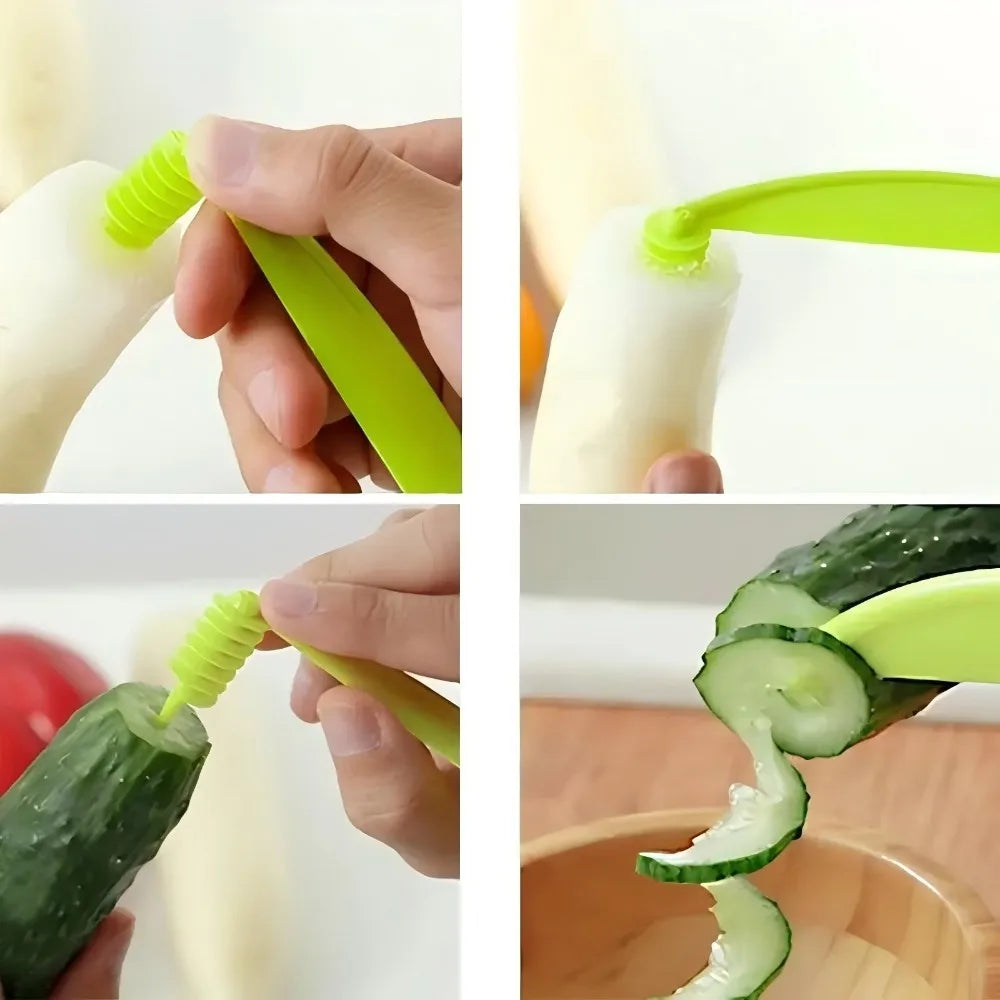 Spiral Vegetable Slicer – Cucumbers, Carrots & Potatoes