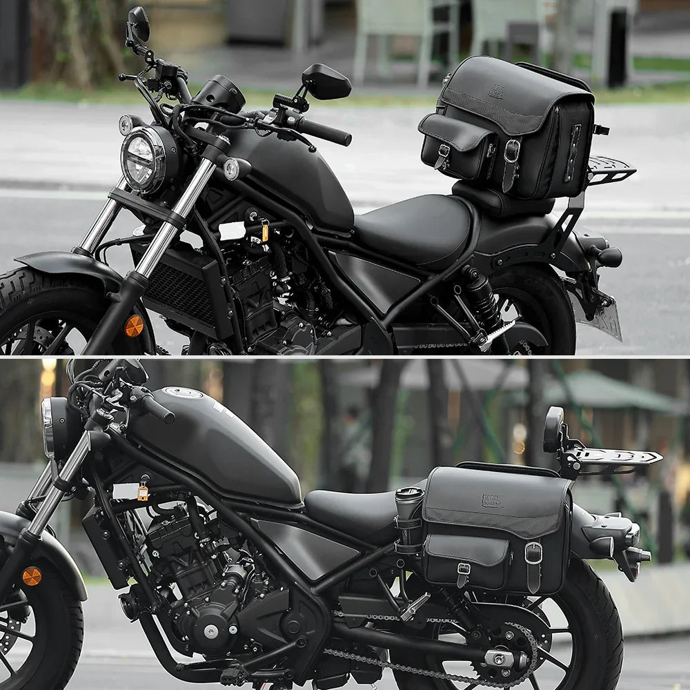 KEMiMOTO 15L Waterproof Motorcycle Saddlebags – Honda Rebel Motorcycle Saddlebags Nixie