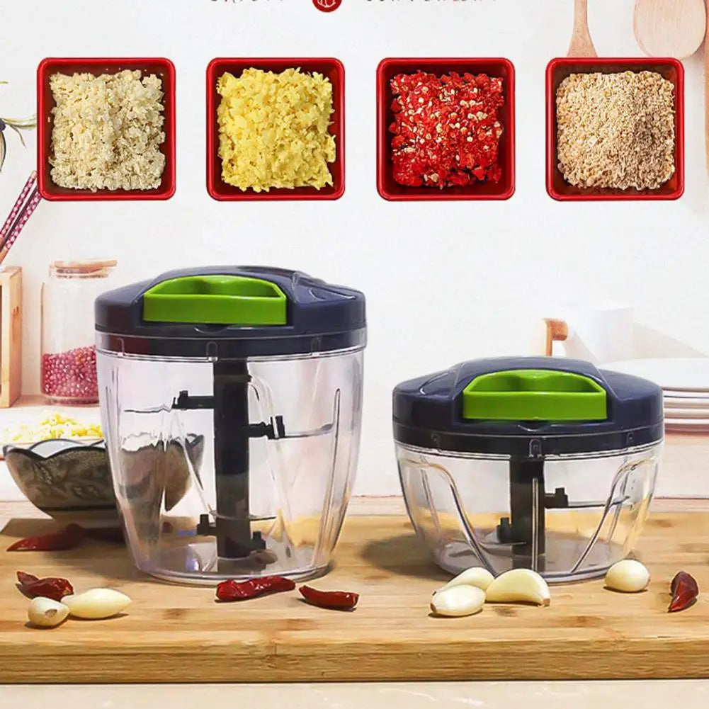Manual Food Chopper – Sharp Stainless Steel Blades | Nixie Manual Food Chopper Nixie