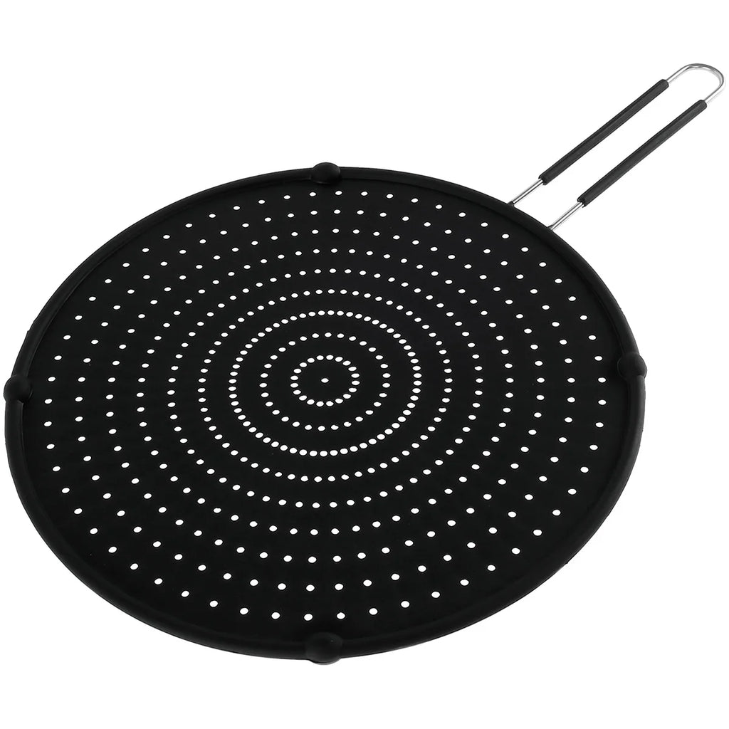 Silicone Splatter Screen Foldable Handle – Oil Splash Guard Splatter Screen Nixie