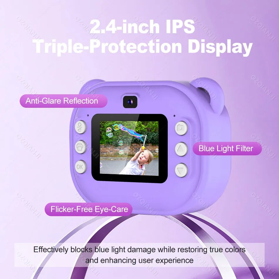 Kids Instant Print Digital Camera – Thermal Print & HD Video Kids Instant Camera Nixie