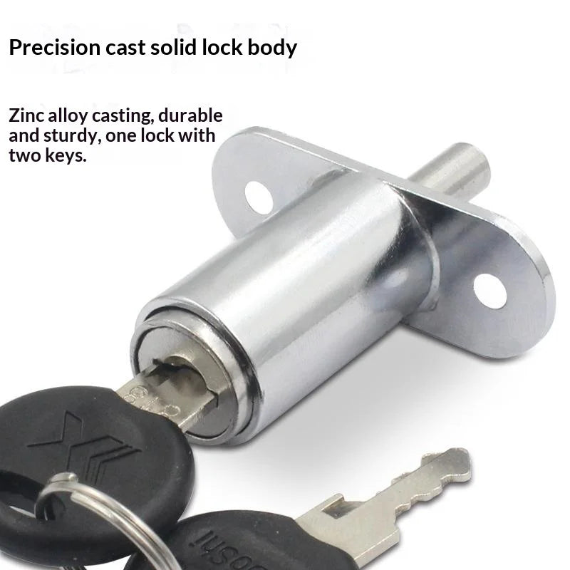 Zinc Alloy Press-Type Sliding Door Lock – Cabinet & Wardrobe