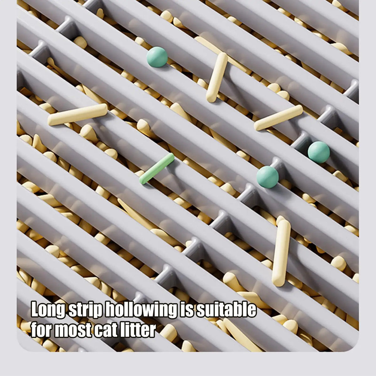 Cat Litter Catcher Mat Double Layer Trap Ramp with Filter