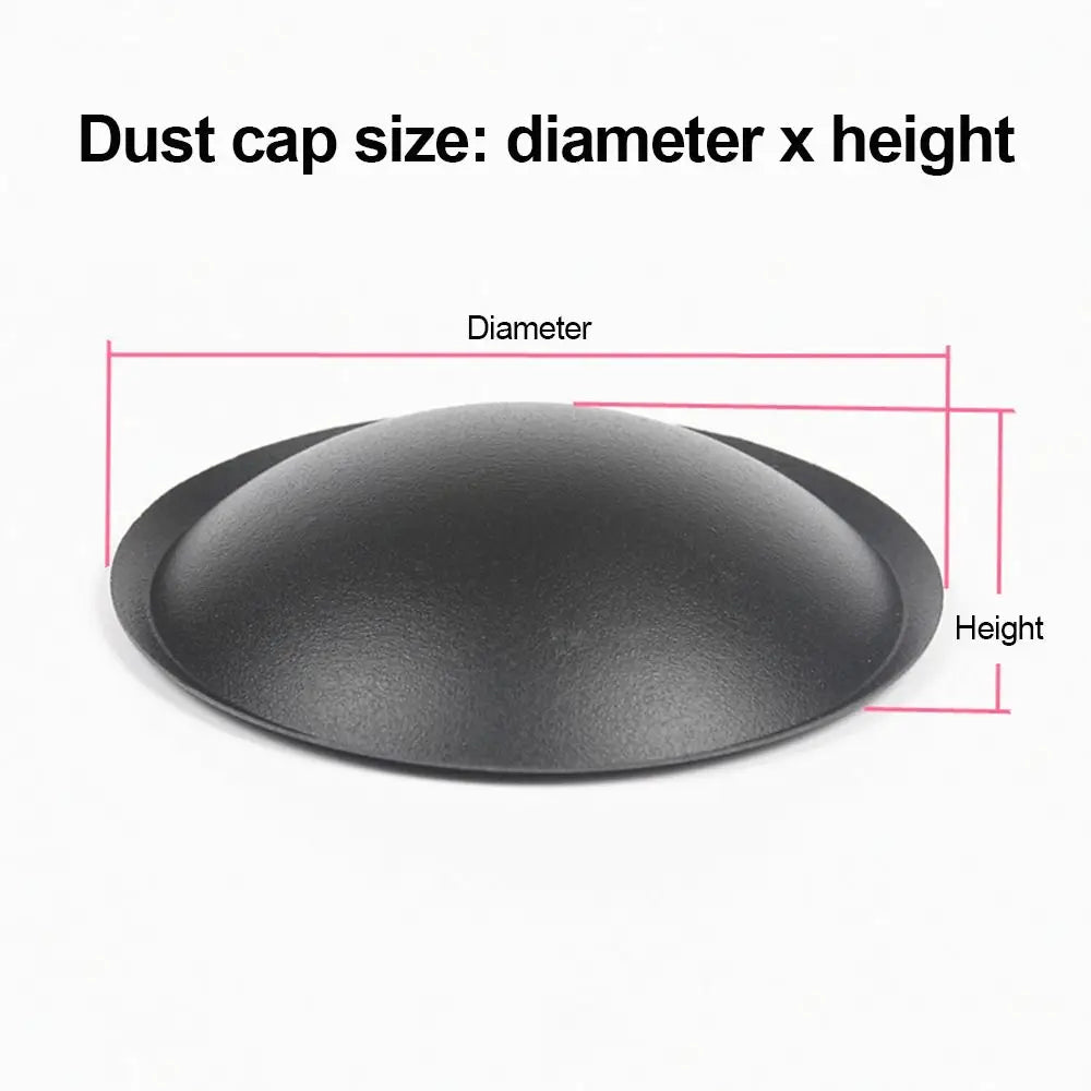 PP Black Speaker Dust Cap 30–150mm Woofer Cone Cover Speaker Dust Cap Nixie