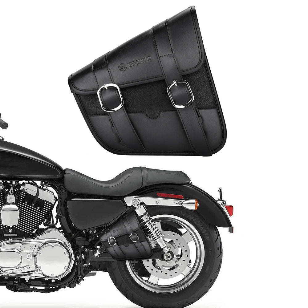 Motorcycle Swingarm Saddlebag – Fits Sportster 883 1200 Street 750 Motorcycle Saddlebag Nixie