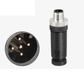 M12 Sensor Connector Male Female PG7 Screw Threaded Aviation Plug Sensor Connector Nixie --5Pin Male