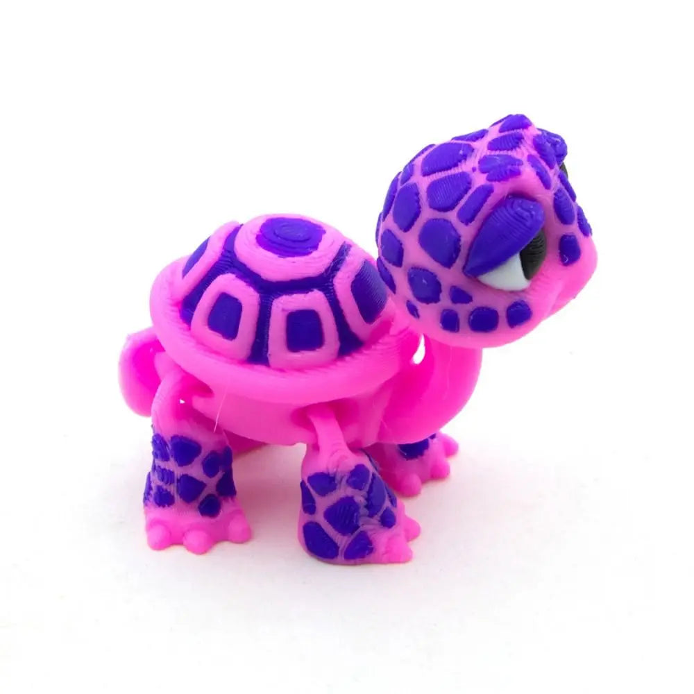 Cute 3D Printed PLA Turtle Figurine – Mini Tortoise Gift Mini Collectible Figurine Nixie