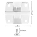 4pcs Cooler Replacement Hinges Set with Screws – PP Plastic