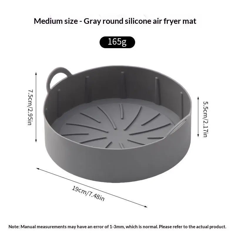 Reusable Silicone Air Fryer Liners – Non-Stick BPA-Free Pads Air Fryer Liner Nixie one size A4