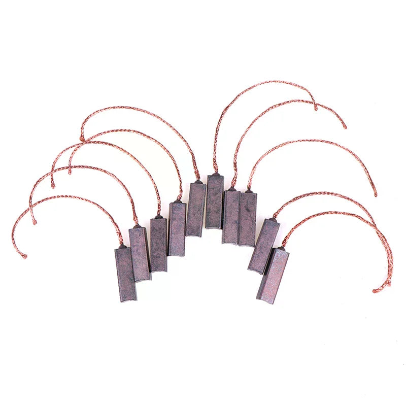 10Pcs Motor Carbon Brushes 4.5x6.5x20mm – Electric Motor Parts Motor Carbon Brushes Nixie