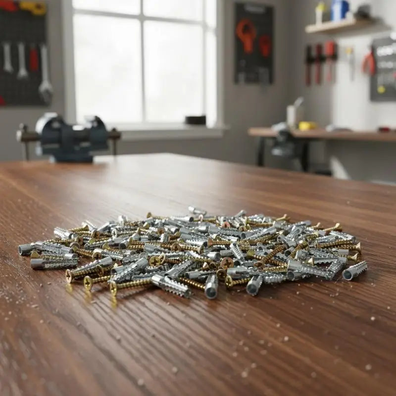 100-Set 6/8mm Wall Anchors & Screws Kit – Concrete & Drywall Wall Anchor Kit Nixie