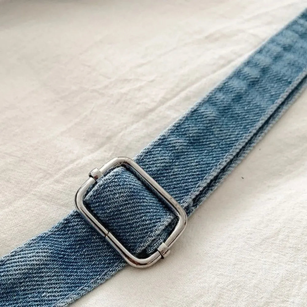 Denim Crossbody Bag – Multi-Pocket Vintage Shoulder Bag Denim Crossbody Bag Nixie
