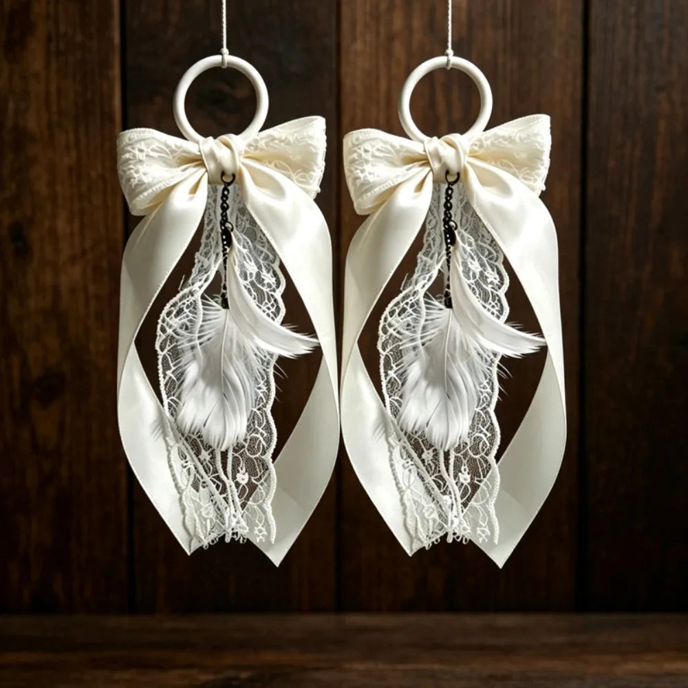 Lace Bow Boot Charms DIY Cowboy Boot Decor – 1 Pair Boot Charms Nixie