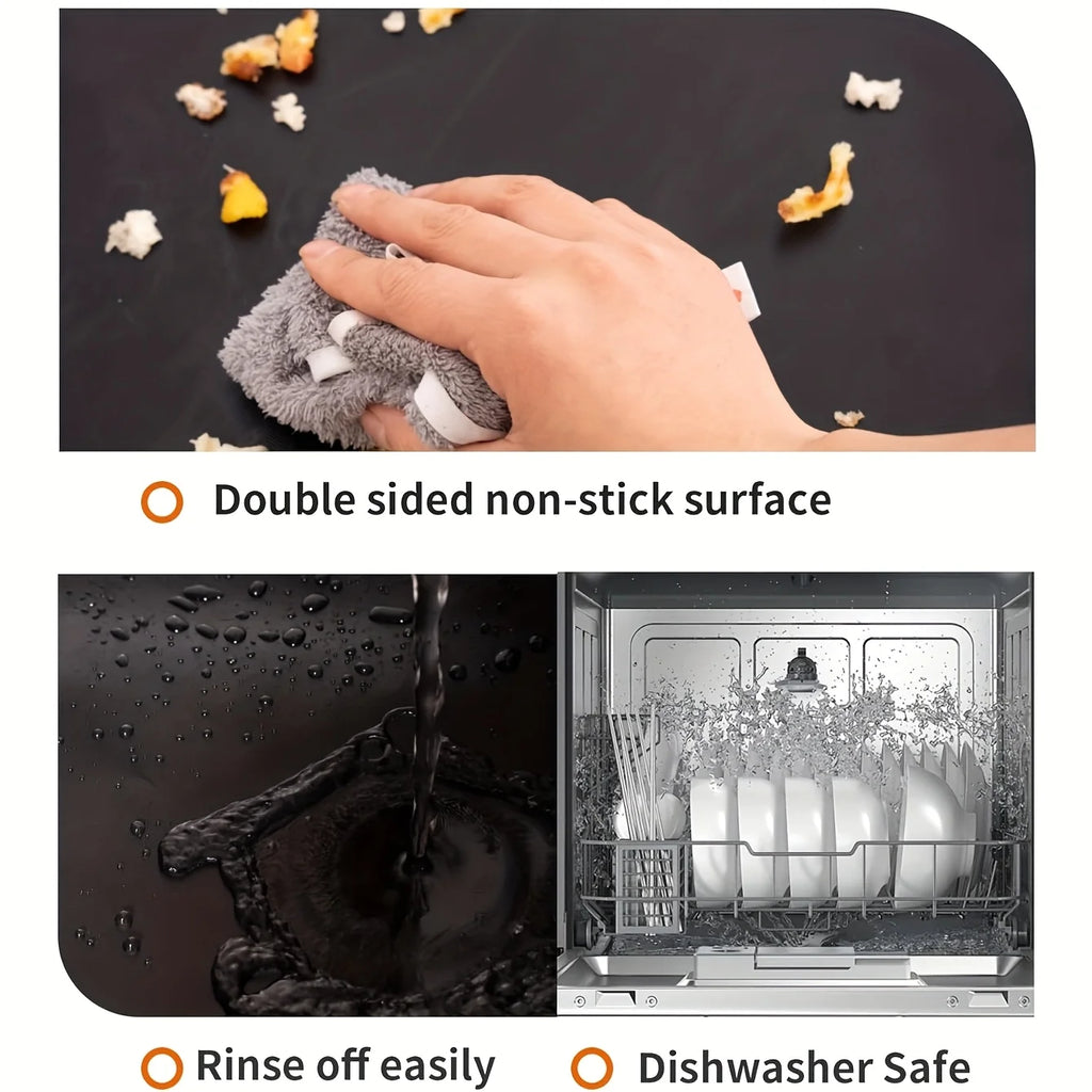 4pcs Reusable Non-Stick Oven Liner Baking Mat Set | PTFE Oven Liner Baking Mat Nixie