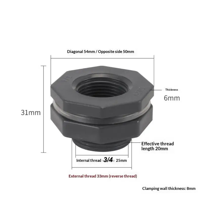 3/4 Inch Rainwater Diverter Kit – Bucket Valve Hose Fittings Rainwater Diverter Kit Nixie B 25MM