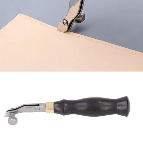 0.5mm Adjustable Leather Edge Beveler – Wood & Steel Trimmer