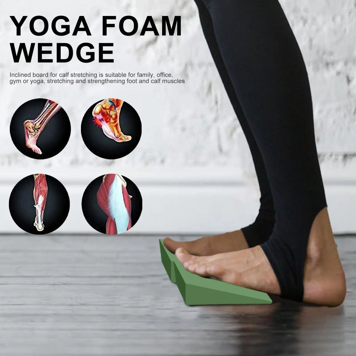EVA Foam Yoga Wedge Blocks – Non-Slip Calf & Leg Stretcher Yoga Wedge Blocks Nixie Default Title