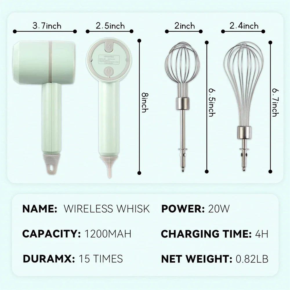 Electric Hand Mixer Set – Egg Beater, Frother & Blender Kit Electric Hand Mixer Nixie