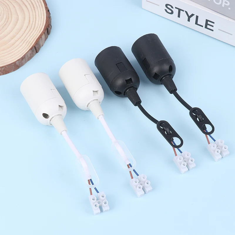 5-Pack E27 Lamp Holder with Cable – Construction Socket