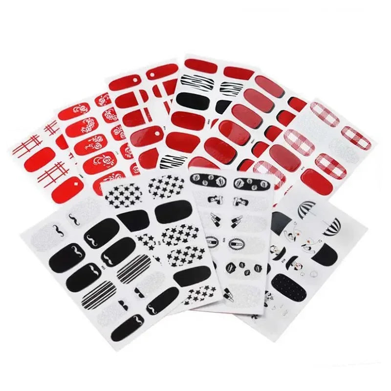 3D Cartoon Nail Decals – 3pcs Colorful Mixed Pattern Nail Stickers Nail Art Stickers Nixie