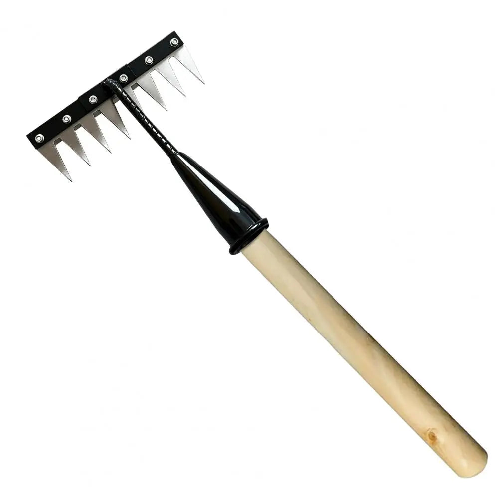 Detachable Manganese Steel Weeding Rake – Sharp Tip & Wide Teeth