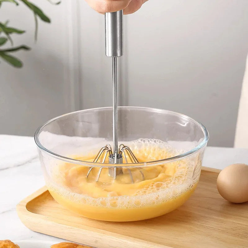 Semi-Automatic Manual Egg Beater Stainless Steel Cream Mixer Manual Egg Beater Nixie