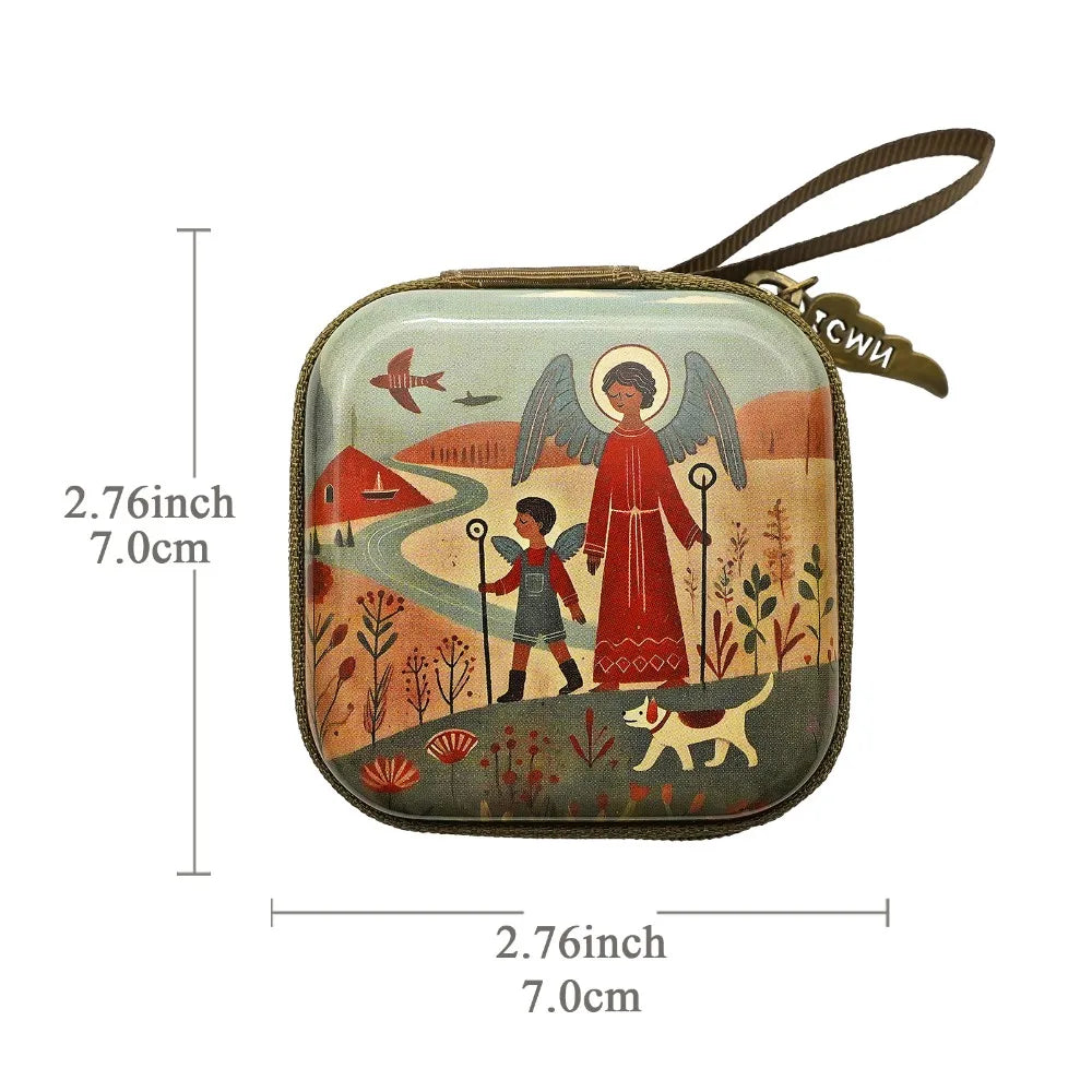 Virgin Mary Rosary Storage Bag – Zippered Christian Gift Box