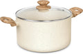 MICHELANGELO 6QT Granite Non-Stick Stockpot with Lid – All Stoves Non-Stick Stockpot Nixie White