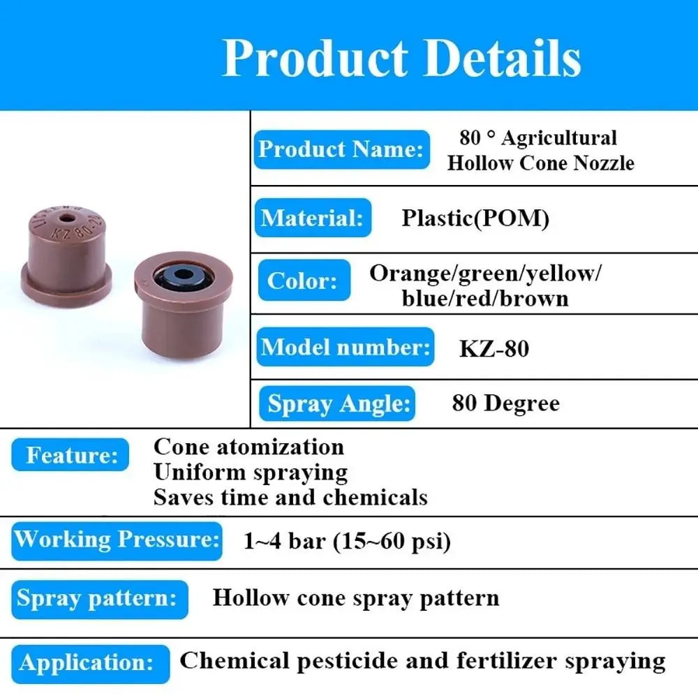 80° Anti-Drip Hollow Cone Sprayer Nozzle | High Pressure Sprayer Nozzle Nixie