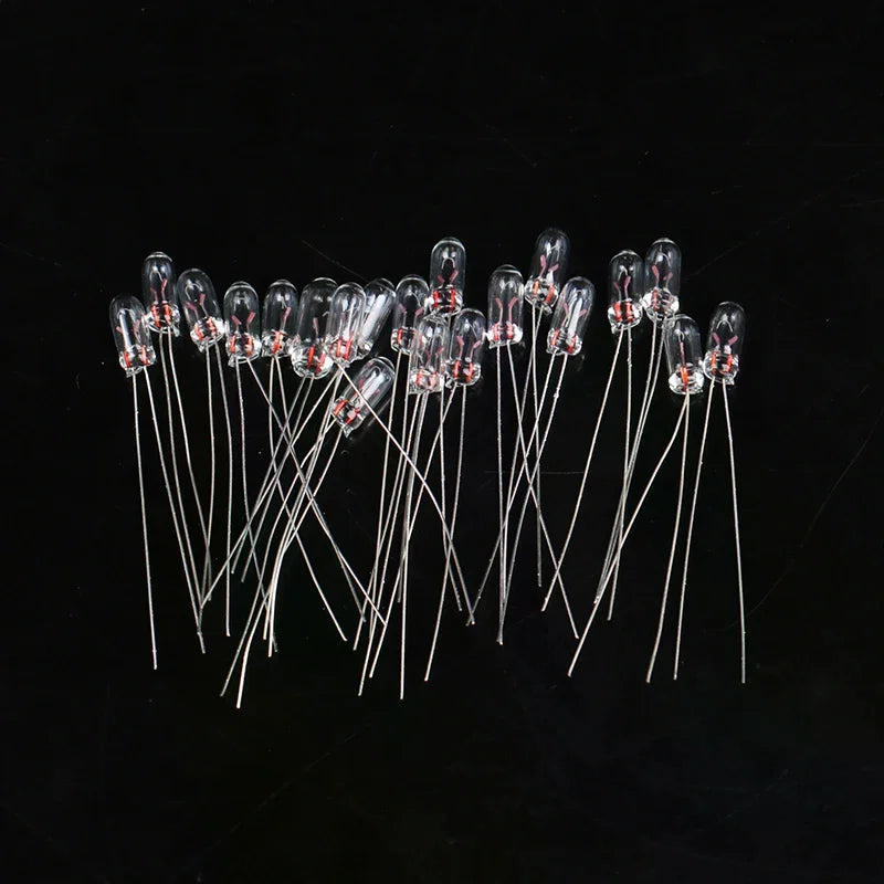 20pcs Miniature Rice Bulbs 3/4mm Edison Filament 6V 12V Lamp Miniature Filament Bulbs Nixie