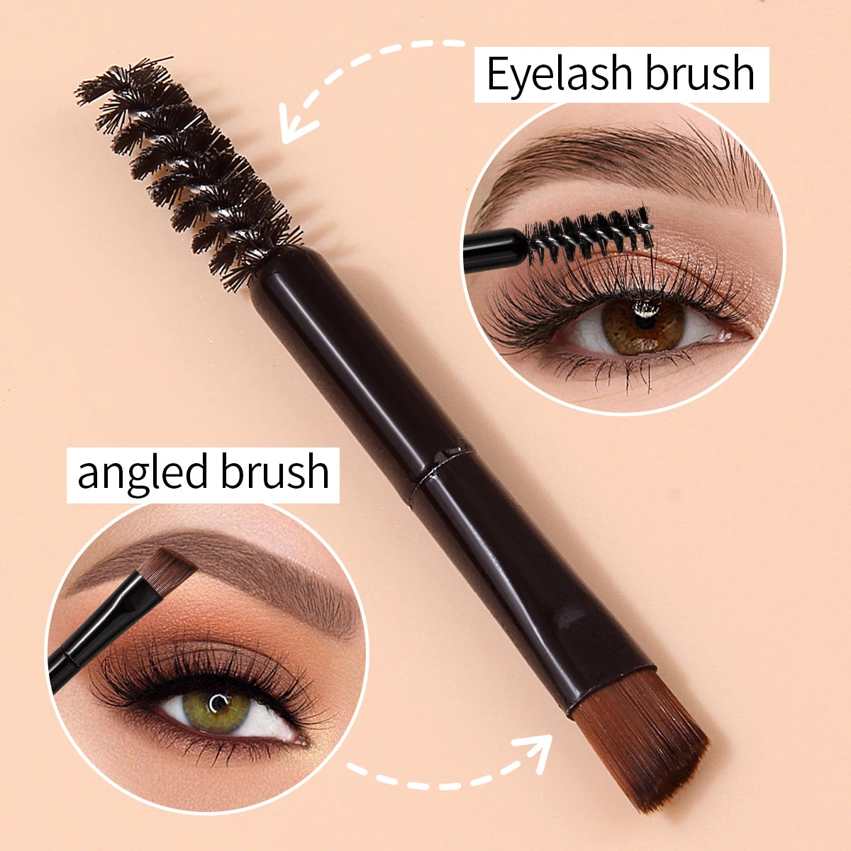 20Pcs Double-Ended Eyebrow Brush & Spoolie Lash Comb Set Eyebrow Brush Set Nixie