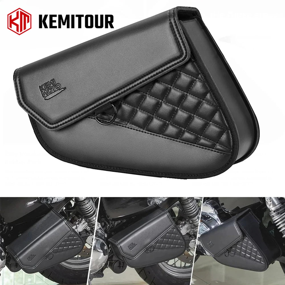 Motorcycle Swingarm Bag Waterproof PU Leather – Iron 883 & Street 750 Motorcycle Swingarm Bag Nixie