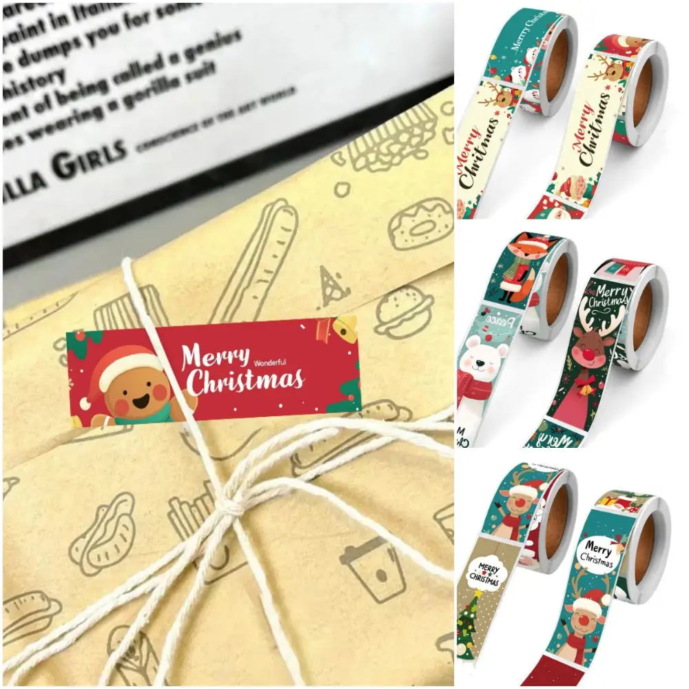 120 Christmas Stickers – Santa, Snowman & Xmas Tree Decals Holiday Stickers Nixie