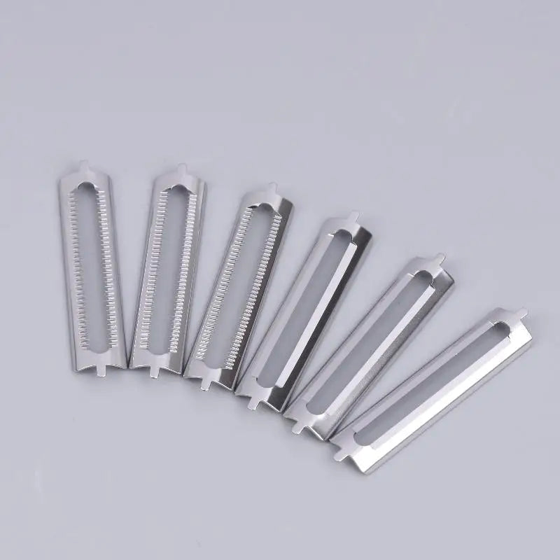 10-Pack Stainless Steel Double Peeler Blades – Kitchen Tool Peeler Blades Nixie