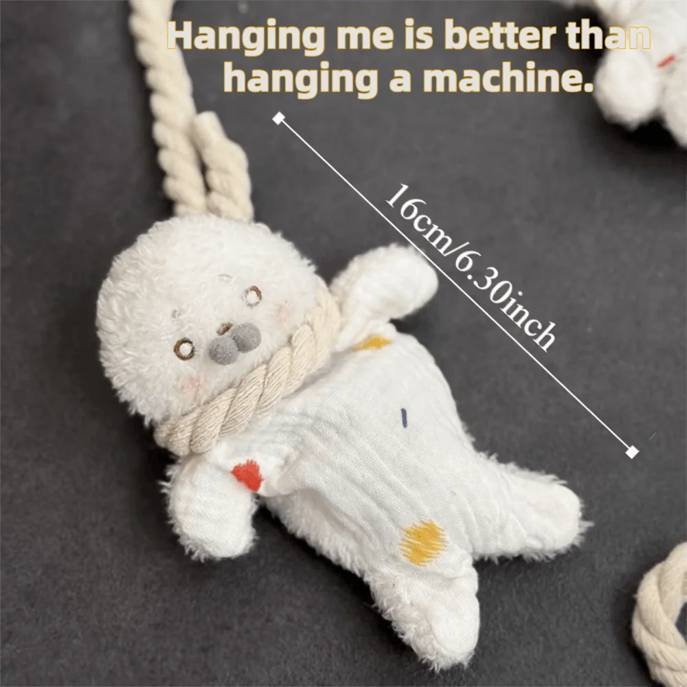 Cute Seal Plush Bean Bag Hanging Rope Doll – Squishy Gift Plush Bean Bag Toy Nixie