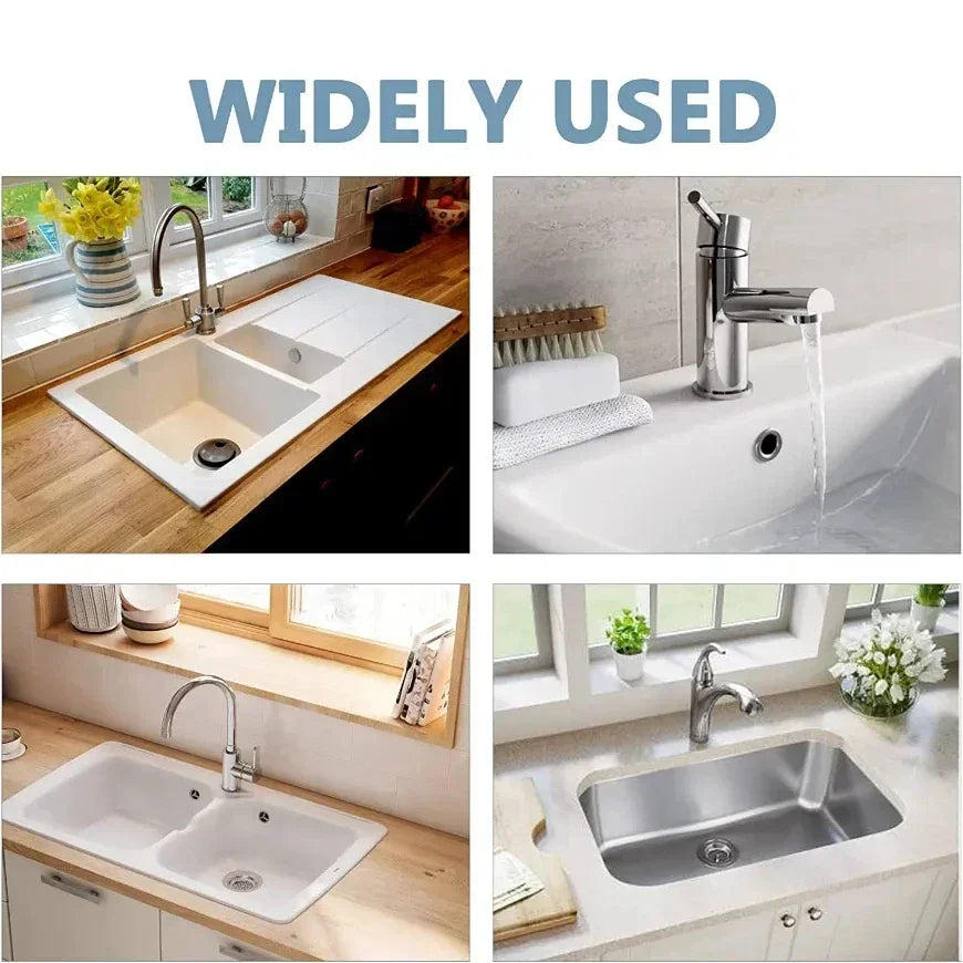 4PCS Chrome Sink Overflow Cover Ring Basin Drain Cap Replacement Sink Overflow Cover Nixie