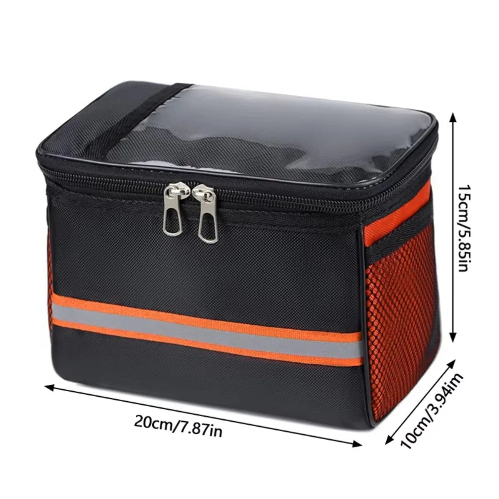 Waterproof Bike Handlebar Bag | Reflective Cycling Front Bag Bicycle Handlebar Bag Nixie
