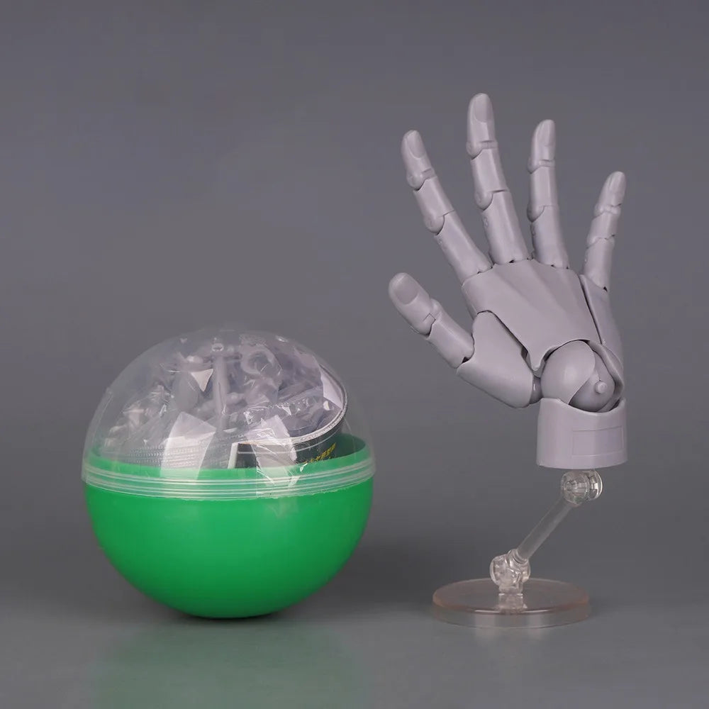 1:2 Scale Articulated Hand Model – Posable Art Reference Figure Articulated Hand Model Nixie Grey Right