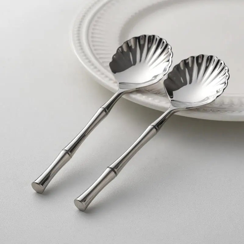 Seashell Stainless Steel Dessert Spoon | Tea & Coffee Stirrer Gift Dessert Spoon Nixie