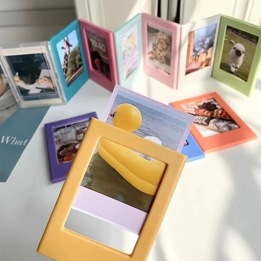 6-Pack Colorful 3-Inch Magnetic Photo Frames for Instax Magnetic Photo Frames Nixie
