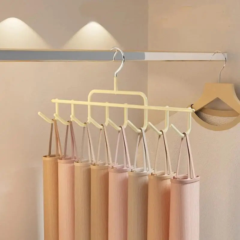 Wall-Mounted Hat Rack 8 Hooks – Metal Cap Organizer for Closet