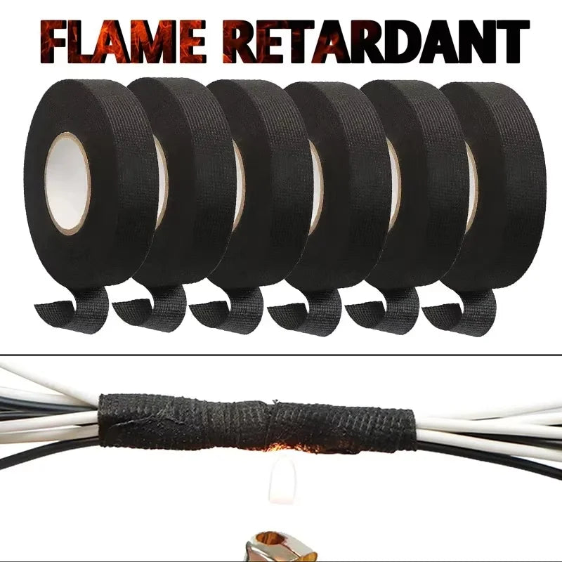 Automotive Wiring Harness Fabric Tape – Heat-Resistant 15/25mm Wiring Harness Tape Nixie